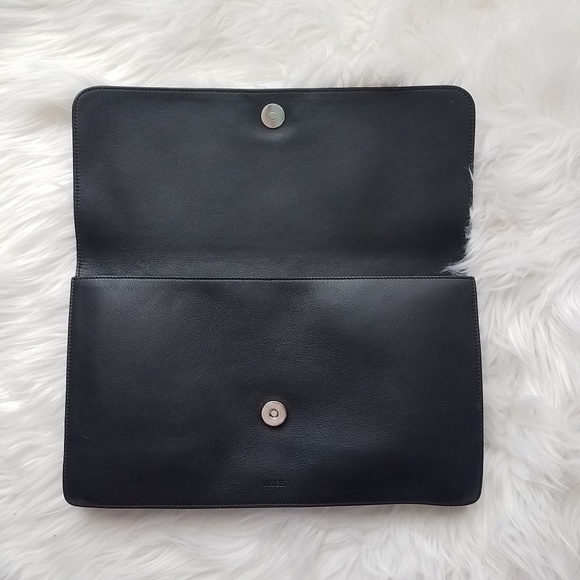 Vince. Black & White Clutch